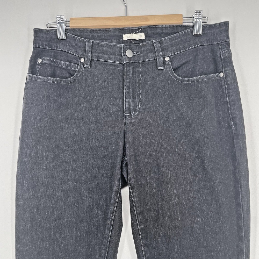 Eileen Fisher Black Jeans Denim Pants Women's Size 8 - Picture 3 of 6